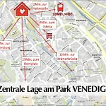 Grosszuegige 80m2 Gruenderzeit Mit Privatem Parkplatz, Kingsize Betten, Nobilia Kueche, 45 Zoll Smart-tv, 150mbts Wlan - Nur Eine Kurzer Spaziergang Durch Den Park Venedig Zur Kraemerbruecke - Ausgewaehlte Empfehlungen Fuer Inklusive *