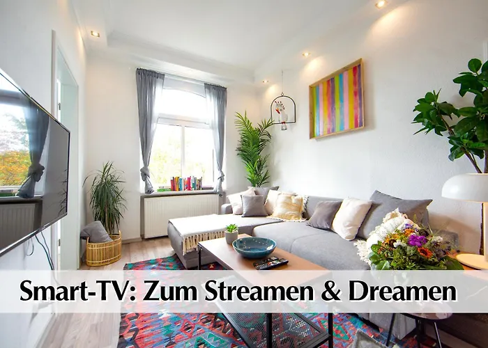 Apartmán Grosszuegige 80m2 Gruenderzeit Mit Privatem Parkplatz, Kingsize Betten, Nobilia Kueche, 45 Zoll Smart-tv, 150mbts Wlan - Nur Eine Kurzer Spaziergang Durch Den Park Venedig Zur Kraemerbruecke - Ausgewaehlte Empfehlungen Fuer Inklusive Erfurt