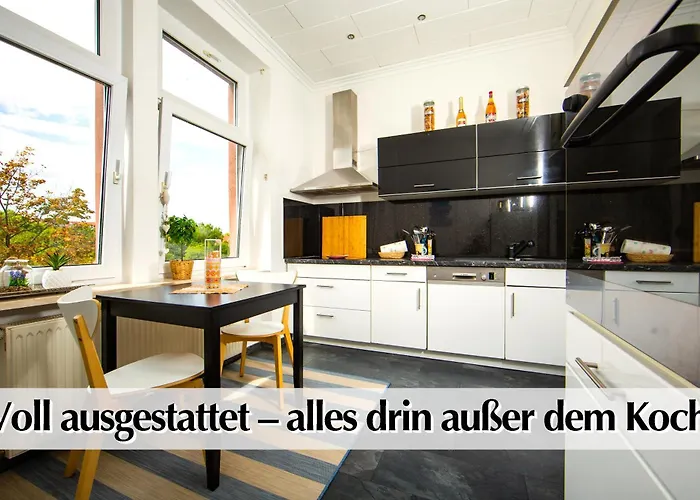 Grosszuegige 80m2 Gruenderzeit Mit Privatem Parkplatz, Kingsize Betten, Nobilia Kueche, 45 Zoll Smart-tv, 150mbts Wlan - Nur Eine Kurzer Spaziergang Durch Den Park Venedig Zur Kraemerbruecke - Ausgewaehlte Empfehlungen Fuer Inklusive