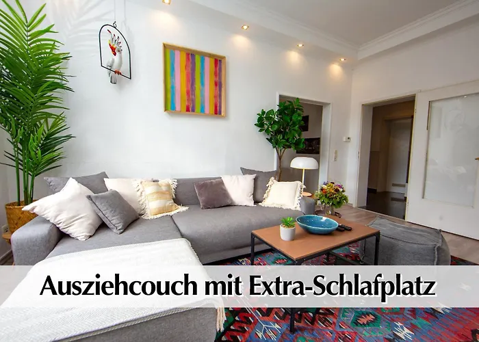 Grosszuegige 80m2 Gruenderzeit Mit Privatem Parkplatz, Kingsize Betten, Nobilia Kueche, 45 Zoll Smart-tv, 150mbts Wlan - Nur Eine Kurzer Spaziergang Durch Den Park Venedig Zur Kraemerbruecke - Ausgewaehlte Empfehlungen Fuer Inklusive Apartmán Erfurt